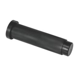 Eclipse Cylindrical Linear Wall Mounted Projection Door Stop 20 x 83mm Matt Black