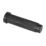 Eclipse Cylindrical Linear Wall Mounted Projection Door Stop 20 x 83mm Matt Black