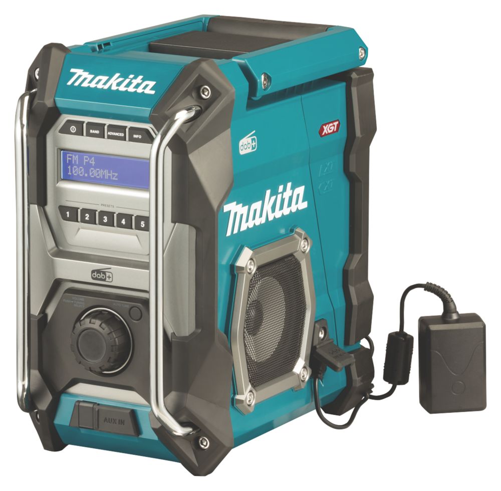 Makita MR007GZ 230V or 12/18/40V DAB+ / FM Bluetooth Site Radio - Screwfix