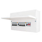 Refurb British General Fortress 16-Module 10-Way Populated High Integrity Dual RCD Consumer Unit