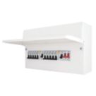 Refurb British General Fortress 16-Module 10-Way Populated High Integrity Dual RCD Consumer Unit