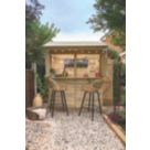 Forest  6' x 4' (Nominal) Reverse Apex Shiplap Timber Bar & Garden Store with Assembly