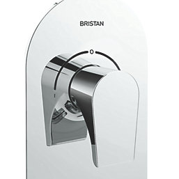Bristan Hourglass Concealed Dual Control Thermostatic Shower Valve with Two-Outlet Diverter Fixed Chrome