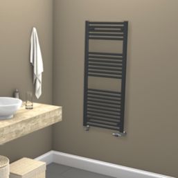 Towelrads 1200mm x 500mm 1952BTU Anthracite Flat  Towel Radiator