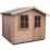 Shire Avesbury 9' x 9' (Nominal) Apex Timber Log Cabin
