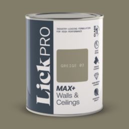 LickPro Max+ 1Ltr Greige 03 Matt Emulsion  Paint