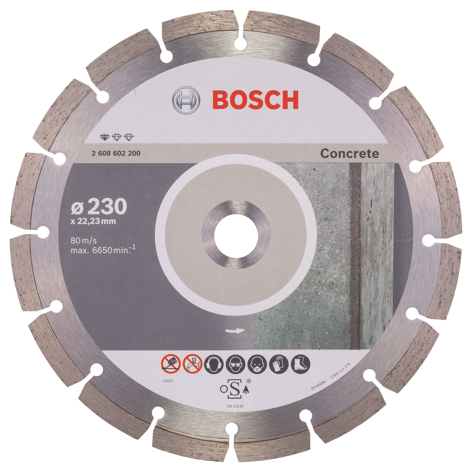 Bosch Masonry Diamond Cutting Disc 230mm x 22.23mm (688TP)
