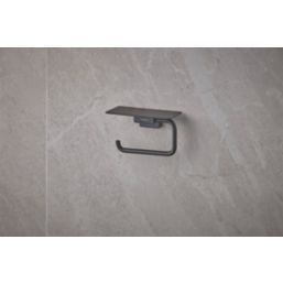 Hansgrohe AddStoris Toilet Roll Holder with Shelf Matt Black