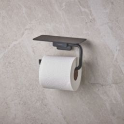 Hansgrohe AddStoris Toilet Roll Holder with Shelf Matt Black