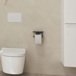 Hansgrohe AddStoris Toilet Roll Holder with Shelf Matt Black