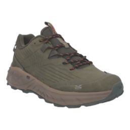 Hi-Tec Fuse Trek Hiking Size 7  Light Olive Waterproof  Non Safety Trainers