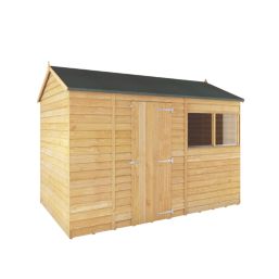 Mercia Value 9' 6" x 6' (Nominal) Reverse Apex Overlap Timber Shed