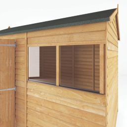 Mercia Value 9' 6" x 6' (Nominal) Reverse Apex Overlap Timber Shed