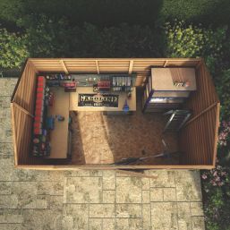 Mercia Value 9' 6" x 6' (Nominal) Reverse Apex Overlap Timber Shed