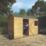 Mercia Value 9' 6" x 6' (Nominal) Reverse Apex Overlap Timber Shed