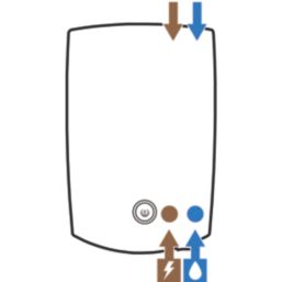 Mira Advance White 9.8kW Thermostatic Electric Shower