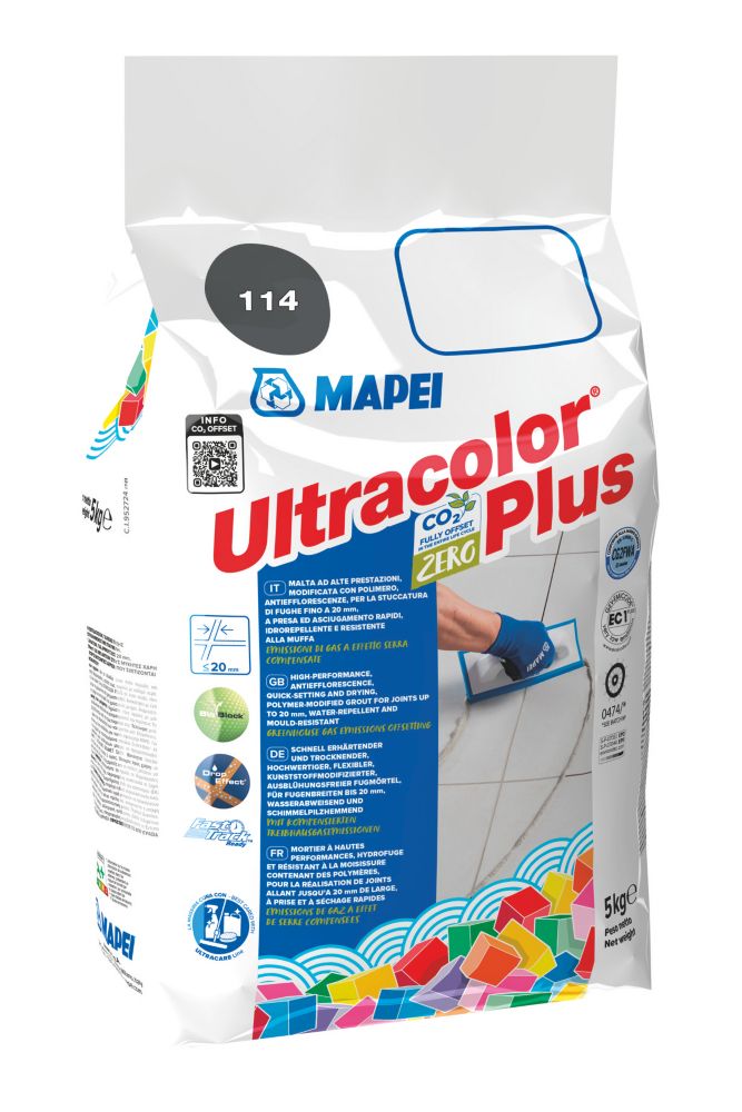 Mapei Ultracolor Plus Wall & Floor Grout Anthracite 5kg