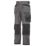 Snickers DuraTwill 3212 Holster Pocket Trousers Grey / Black 35" W 30" L