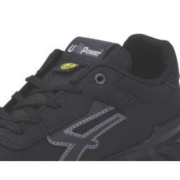 U-Power Thomas Low Size 8  Black  Water-Resistant  Safety Trainers