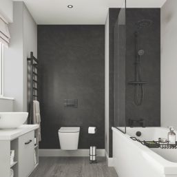 Multipanel Hydrolock Bathroom Waterproof Wall Panel  Matt Riven Slate 2400mm x 580mm x 11mm