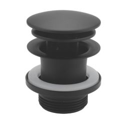 McAlpine Slotted/Unslotted Pop Up Multi-Function Centre-Pin Basin Waste Black 60mm