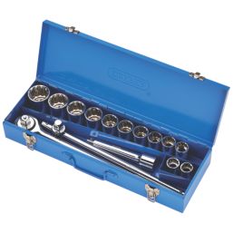 Draper Hi-Torq Mixed Drive Metric Socket Set 15 Pieces