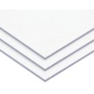 Radmat Building Materials Polycarbonate Clear Glazing Sheet 2500mm x 620mm x 3mm 3 Pack