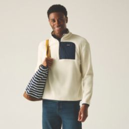 Regatta Frankie Half Zip Fleece White Stone / Navy 2X Large 55.9" Chest