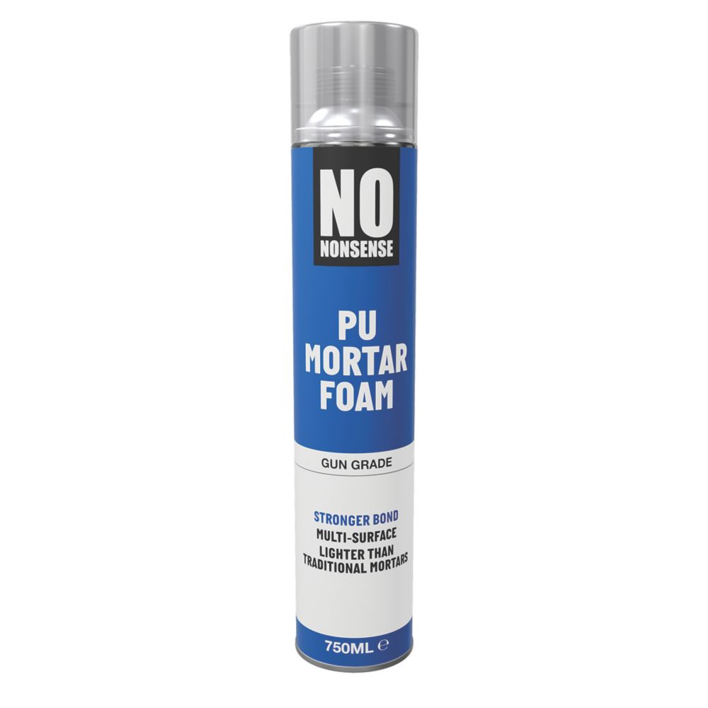 No Nonsense Polyurethane Mortar Foam Gun Grade Yellow 750ml