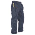 Lee Cooper LCPNT206 Multi Pocket Cargo Trousers Navy 34" W 31" L