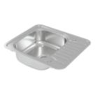 Carysil EA10 1 Bowl Stainless Steel Inset Kitchen Sink  577mm x 487mm