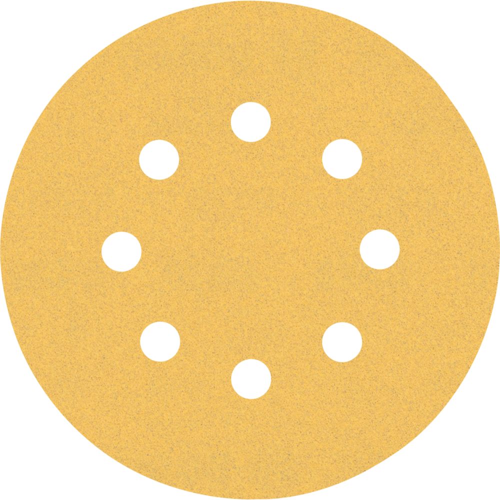 Bosch Expert C470 120 Grit 8Hole Punched Wood Sanding Discs 125mm 50 Pack Screwfix