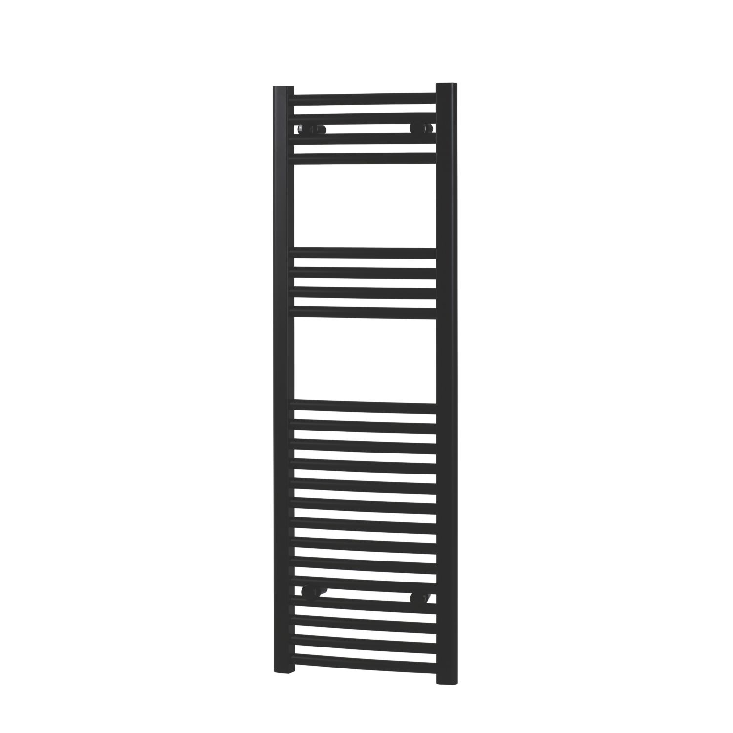 Flomasta 1200mm x 500mm 1808BTU Black Curved Towel Radiator (689RV)