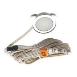 VEW Sola Recessed Round LED Kitchen Plinth Light Polished Chrome 0.4W 27lm