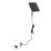 Luceco  Outdoor LED Solar-Powered Floodlight with Detachable Panel With PIR Sensor Black 1500lm