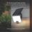 Luceco  Outdoor LED Solar-Powered Floodlight with Detachable Panel With PIR Sensor Black 1500lm