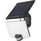 Luceco  Outdoor LED Solar-Powered Floodlight with Detachable Panel With PIR Sensor Black 1500lm