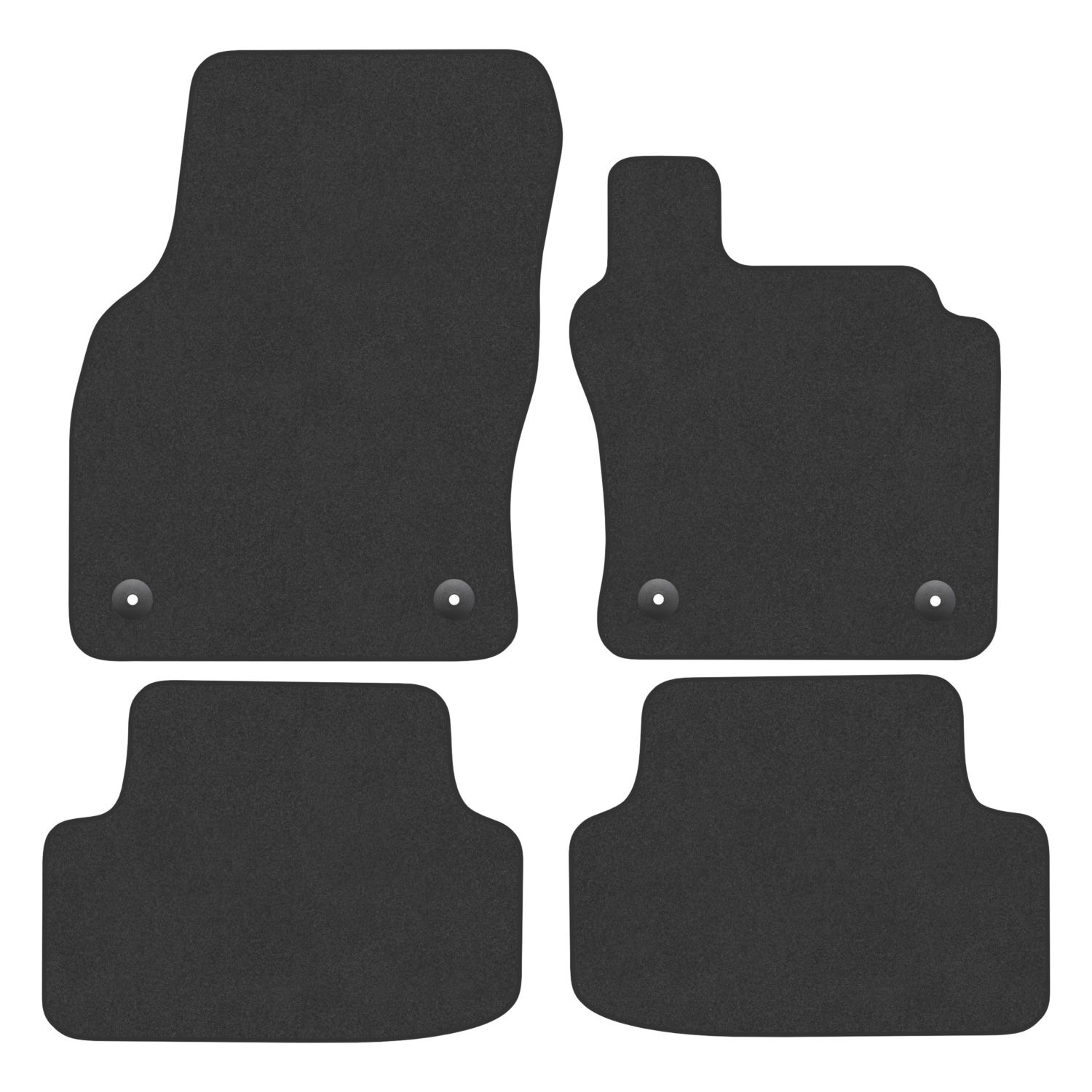 Car Mat Co. Volkswagen Golf MK7 2013 - 2019 Carpet & Rubber Car Mats 4 Piece Set (689VV)