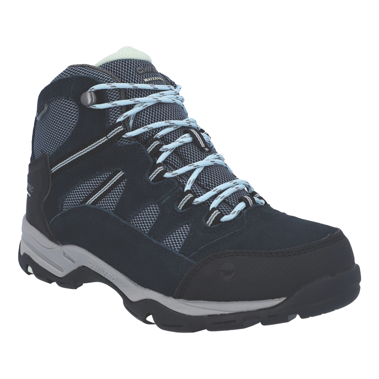 Hi-Tec Bandera II Size 7.5 Womens Blue Waterproof Non Safety Work Boots (689XE)