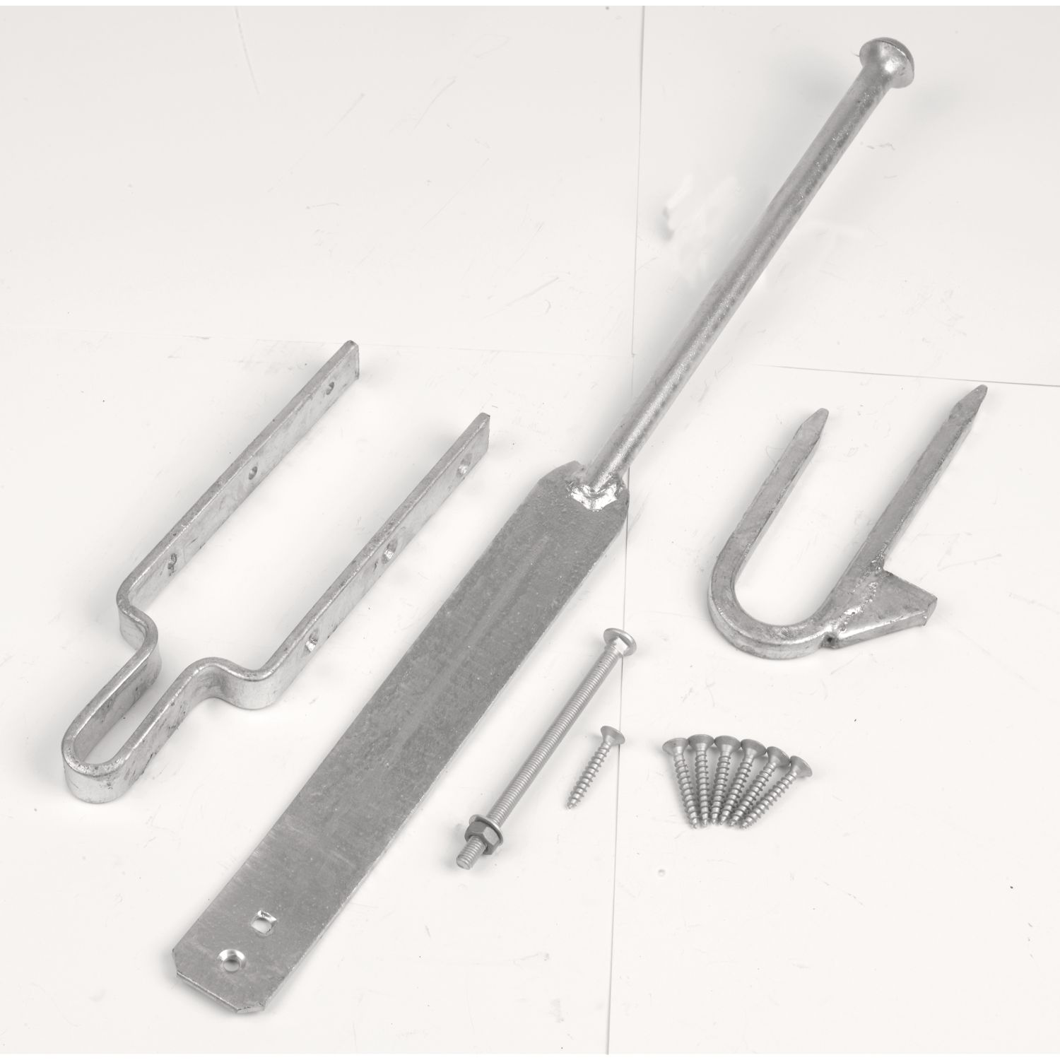 GateMate Spring Fastener Set Staple Catch Silver (689YV)