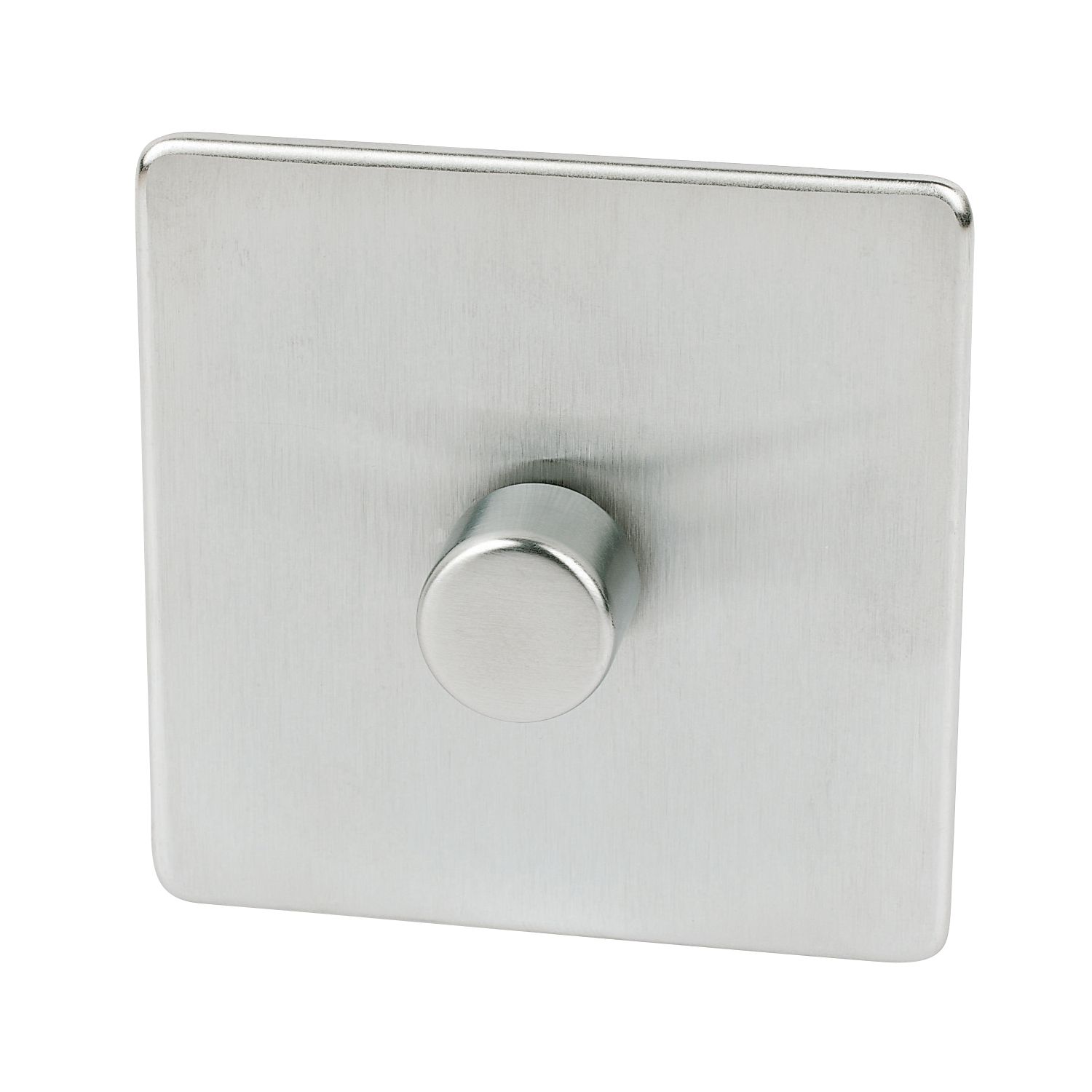 Crabtree Platinum 1-Gang 2-Way Dimmer Switch Satin Chrome (69050)
