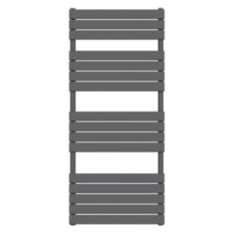 Flomasta Flat Bar 1600mm x 600mm 2917BTU Anthracite Vertical Designer Radiator