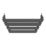 Flomasta Flat Bar 1600mm x 600mm 2917BTU Anthracite Vertical Designer Radiator