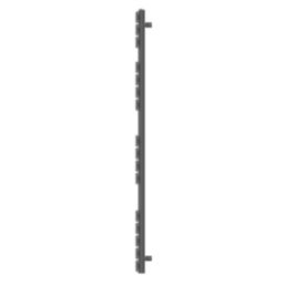 Flomasta Flat Bar 1600mm x 600mm 2917BTU Anthracite Vertical Designer Radiator