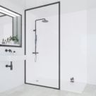 Multipanel Hydrolock Bathroom Waterproof Wall Panel  Gloss Natural White 2400mm x 1182mm x 11mm