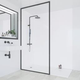 Multipanel Hydrolock Bathroom Waterproof Wall Panel  Gloss Natural White 2400mm x 1182mm x 11mm