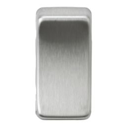 Knightsbridge Blank Switch Cover Brushed Chrome