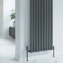 Reina Elips Single 1800mm x 600mm 4209BTU Anthracite Vertical Designer Radiator