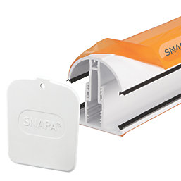 SNAPA White 10, 16 & 25mm Axiome Sheet Glazing Bar 3000mm x 45mm