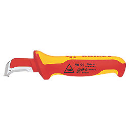 Knipex 98 55 SB VDE Fixed Stripping Knife 1.5"